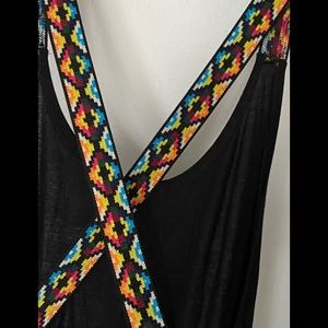 BOOHOO PETITE Embroidered Strap Maxi